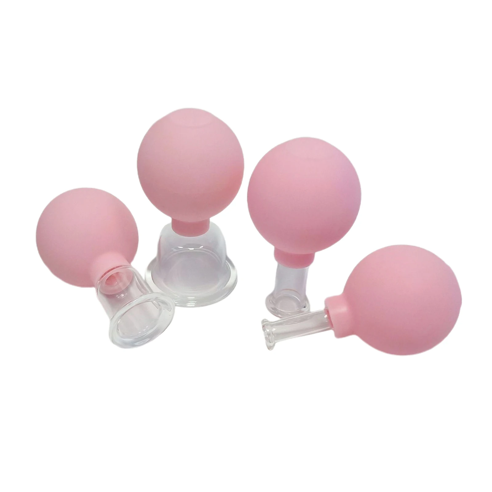 

Portable Massage Cupping Cup Home Face Chest Leg Full Body Message Pink