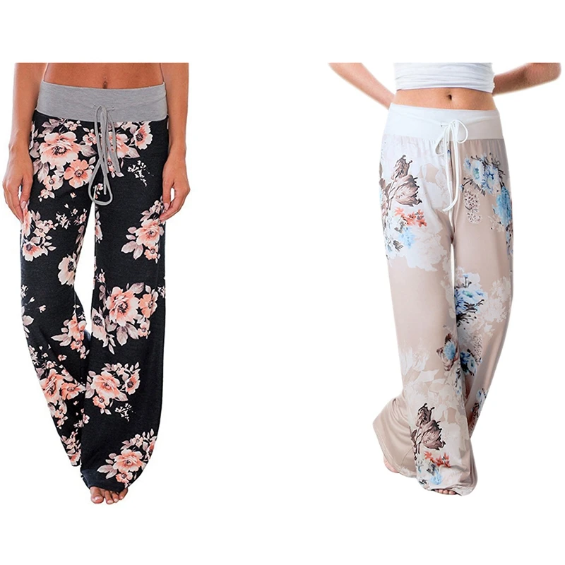 

ELOS-Women Trousers Wide Leg Pant Black Size M With Women's Joggers Pants Sports Yoga Pants Khaki Size M