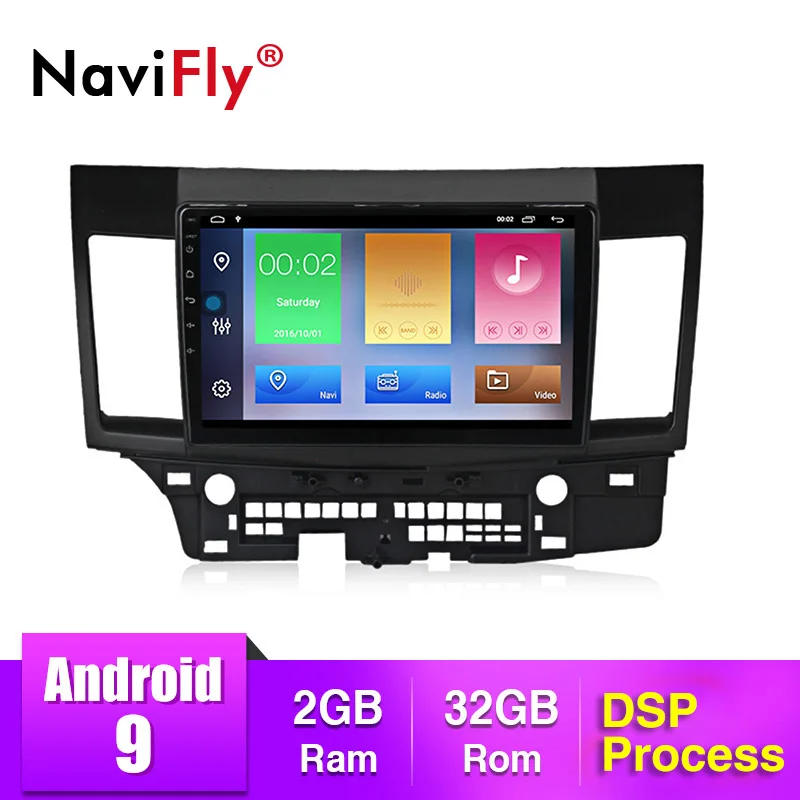 2Din Android 9 0 2.5D Автомобильный мультимедийный радио плеер для Mitsubishi Lancer 2008 2009 2010 2016
