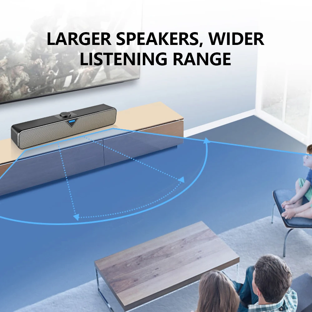 Новинка 2021 Беспроводная Bluetooth Колонка Lenovo L102 для телевизора Проводная Мини