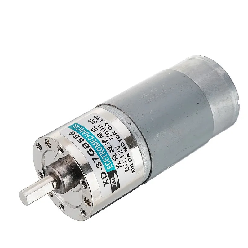 555 Шестерни редуктор мотора 37GB555 DC 12V 24V большим вращающим моментом Реверсивный