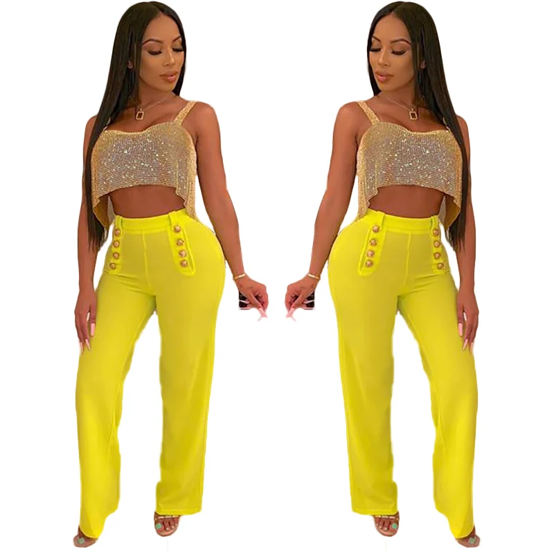 Зимние женские брюки со средней талией однотонные свободные широкие винтажные