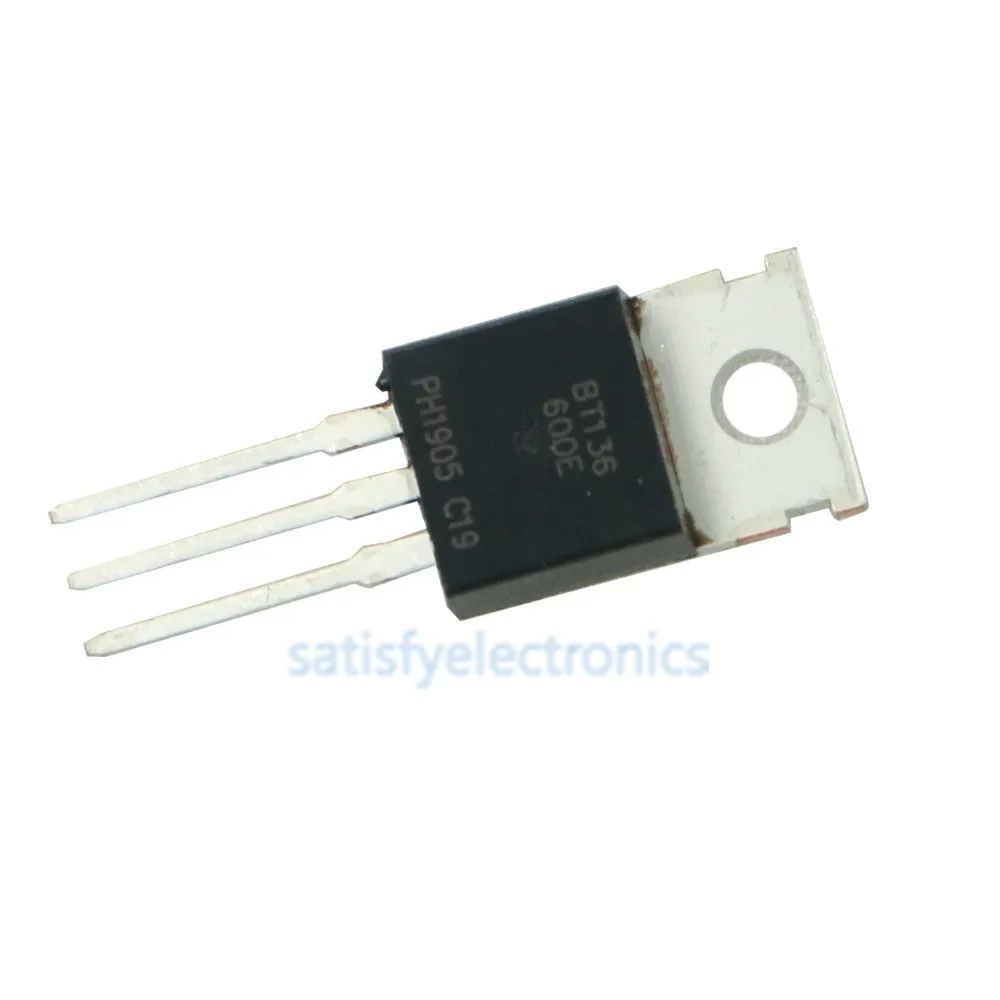 10PCS BT136 BT136-600 4A Triacs 600V TO-220 | Электроника