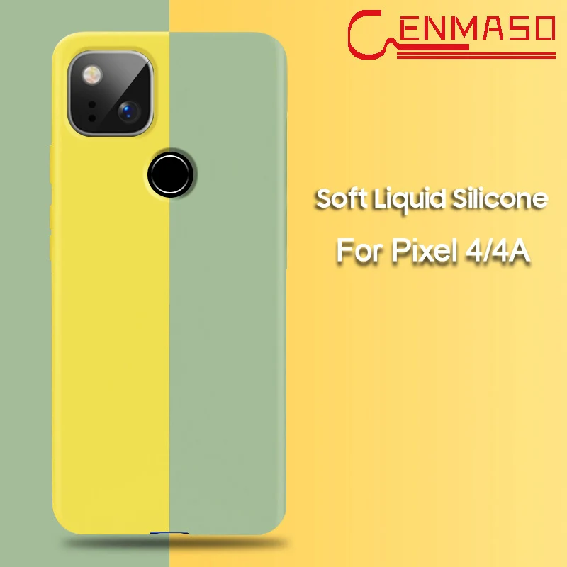 Чехол для Google Pixel 4A Ультратонкий Мягкий чехол из жидкого силикона 4XL 4 5 XL 5XL