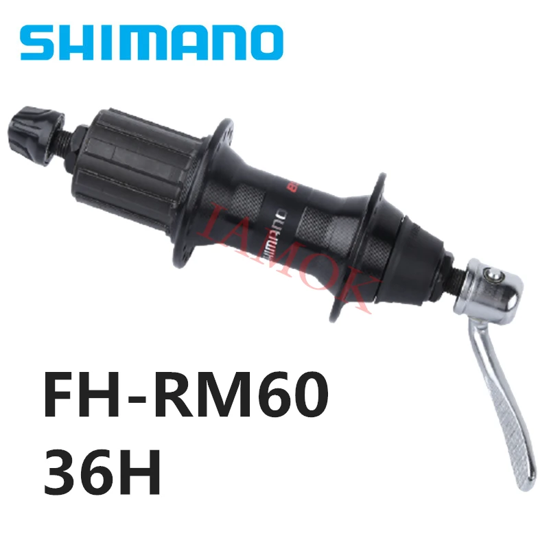 SHIMANO FH RM60 велосипеда 36H ободного тормоза ступицы заднего колеса Iamok алюминиевый