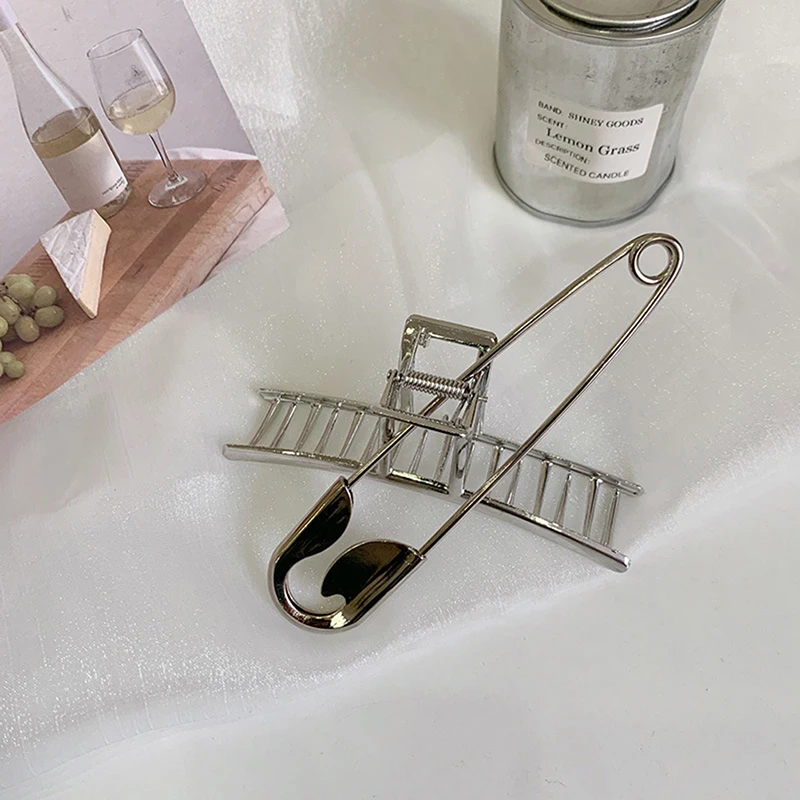 Новинка заколка для волос в виде акулы аксессуары женская летняя металлическая