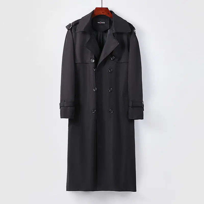 

Модель 9XL, женская одежда, повседневная женская осенне-зимняя Корейская ветровка, очень длинная куртка большого размера, облегающее пальто ...