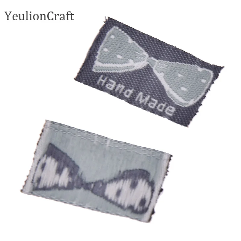 Тканевые этикетки Chzimade 100 шт./лот ручной работы для одежды с бабочками и