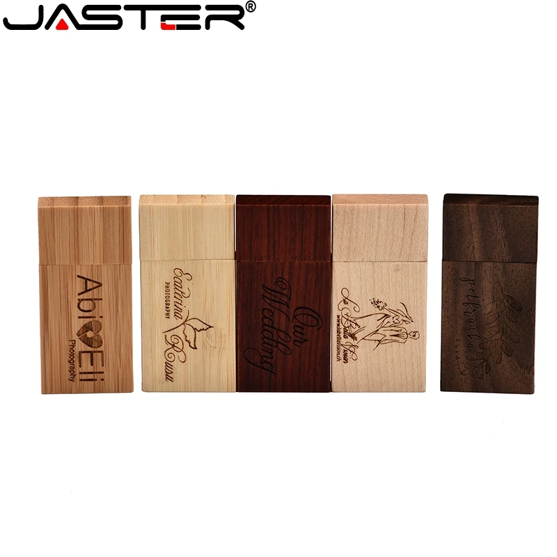 Usb флеш накопитель JASTER деревянный с логотипом на заказ 4/8/16/32/64 ГБ|USB