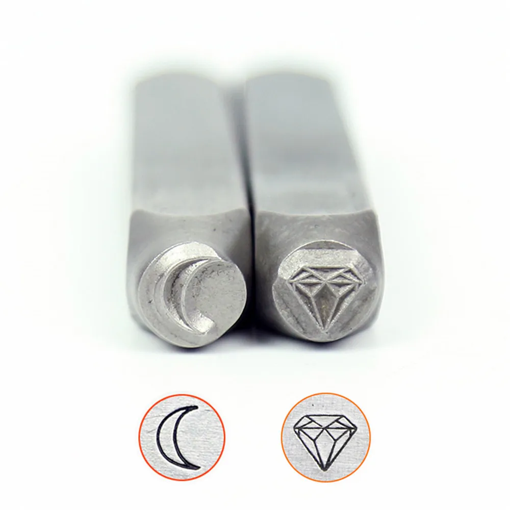Moon/Diamond Design металлические ювелирные марки флэш звезда DIY браслет/ювелирные
