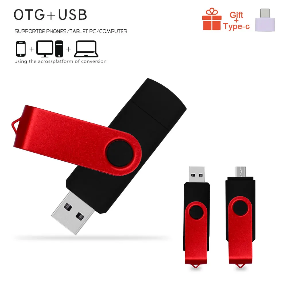 10 шт./лот Бесплатная Пользовательский логотип OTG USB2.0 флеш накопитель 4 ГБ 8 16 32 64 3 в