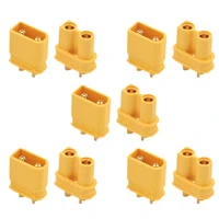 5pairs amass xt30u male female bullet connector plug for rc fpv lipo battery rc quadcopter