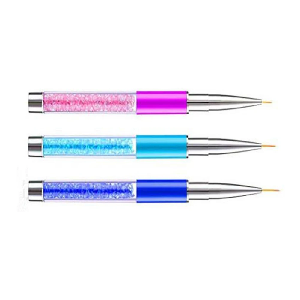 4 шт. УФ гелевая подводка Ручка лак акриловая губка головка двойной наконечник