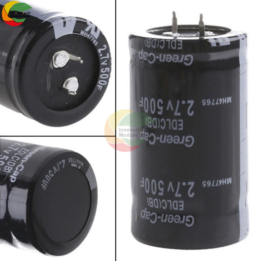 

Super Farad Capacitor 2.7V 500F 35*60mm High Frequency Low ESR 2 Pin/4 Pin Car Stereo Speaker Battery Super Capacitor