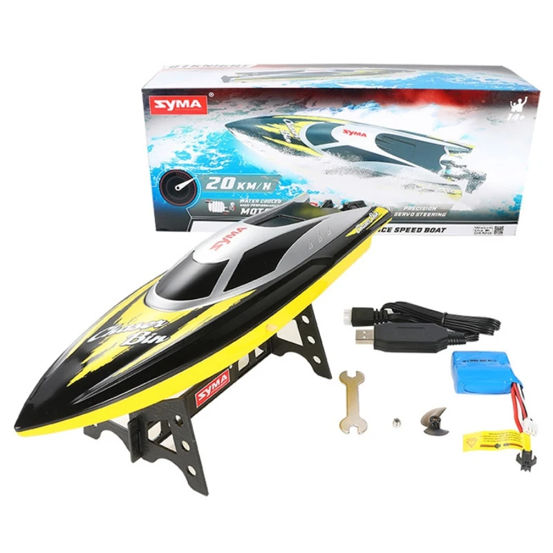 

Outside Toy Water Racing Remote Control SpeedboatWater-Cooled System Waterproof RC Boat With 3pcs Battery Water Switch Ship Boat
