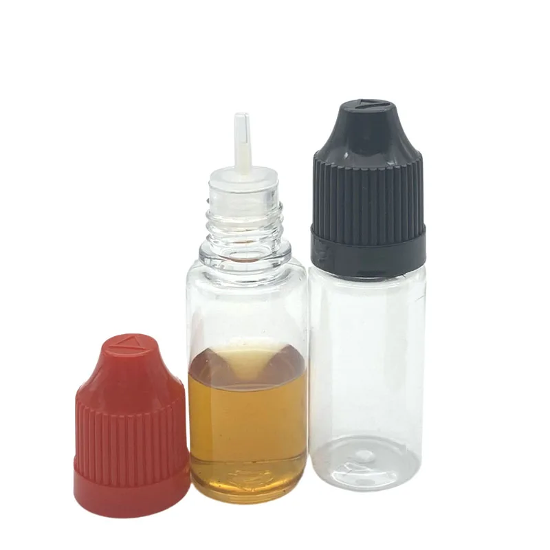 200pcs/lot PET Plastic Dropper 10ml Bottles With Childproof Cap Tip For E-cig Eye Drop e Liquid Hard Bottle Free Shipping | Красота и
