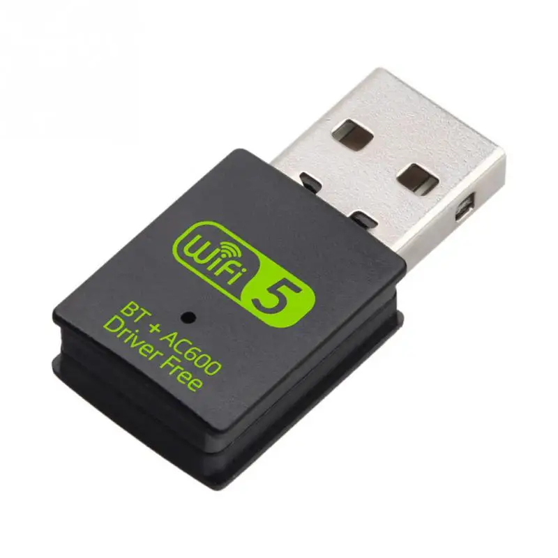 

600 Мбит/с Беспроводная сеть для ПК ноутбука Plug And Play Drive Free Универсальный двухдиапазонный USB Wi-Fi адаптер беспроводная сетевая карта
