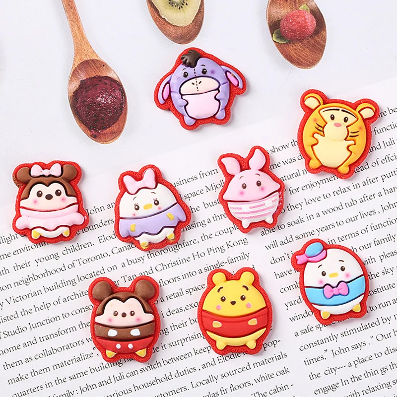 

20Pcs New Year Red Cartoon Resin Animals Charm Patches Crafts DIY Scrapbook Planar Accessories Creative Home Arts Decor Supplies
