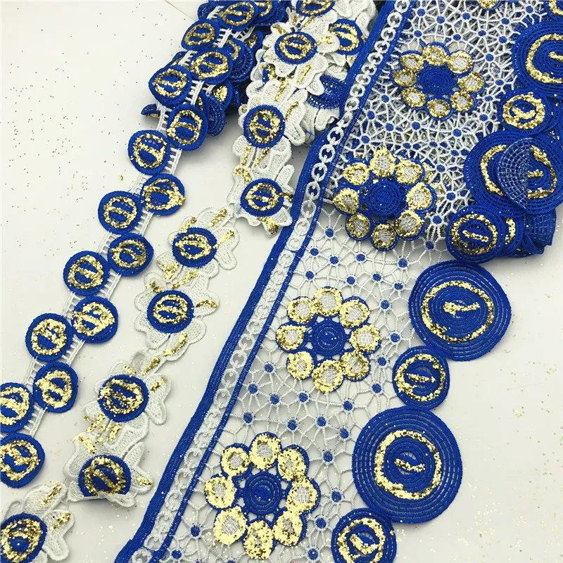 Кружевная лента с цветочной вышивкой для детей 5 ярдов | Дом и сад