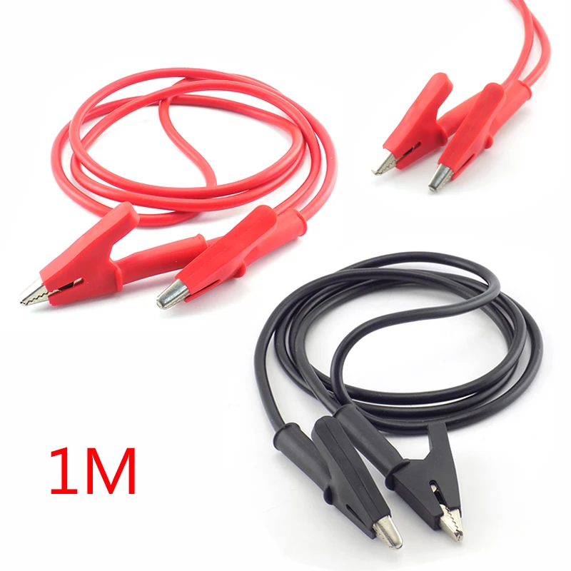 

Dual Head Alligator Clips Wire Jumper Crocodile cable Clip Leads Alligator DIY Double-ended Test Electrical