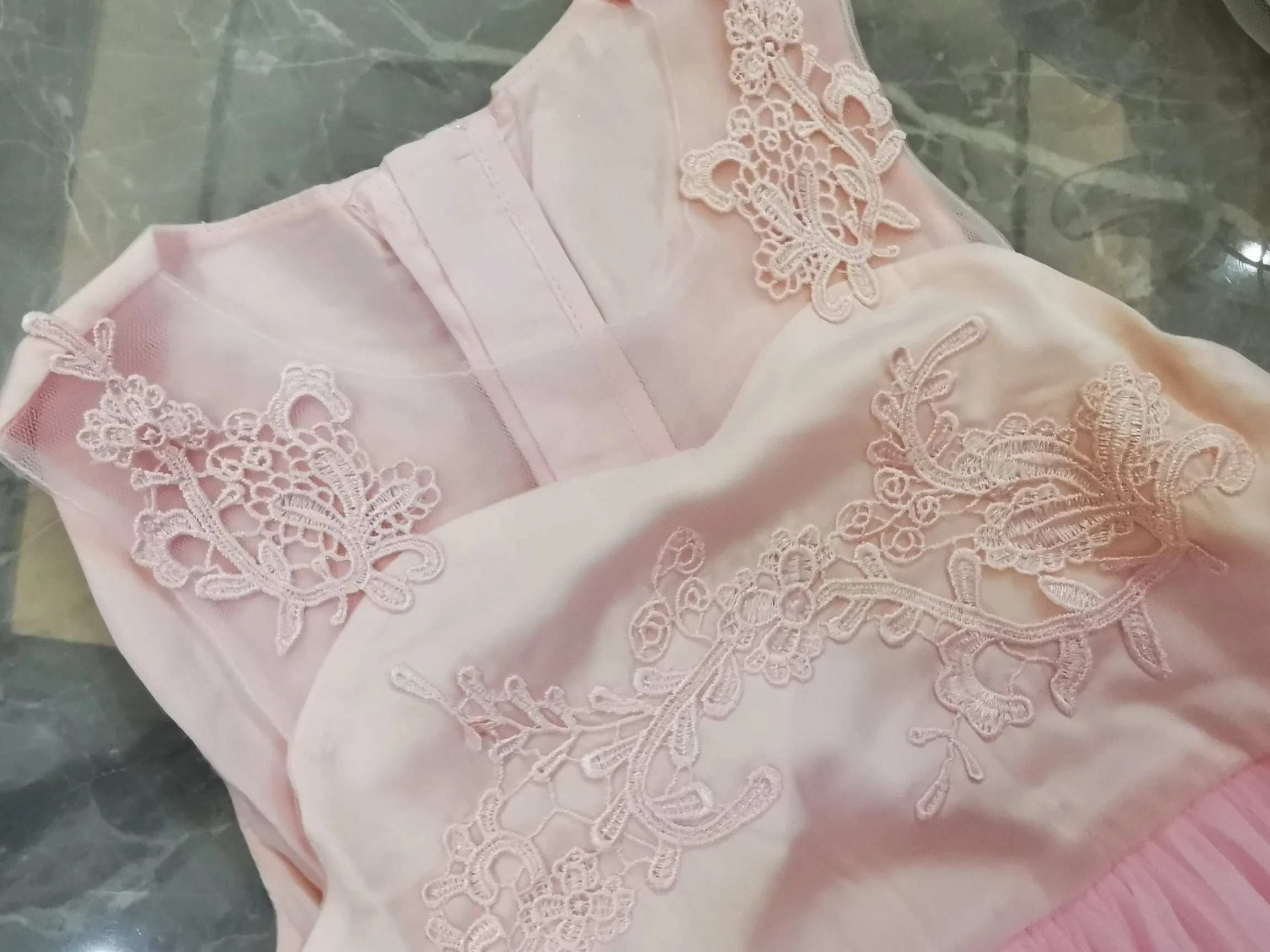 Vestidos/Одежда для маленьких девочек Платье малышей Кружевное платье без рукавов с
