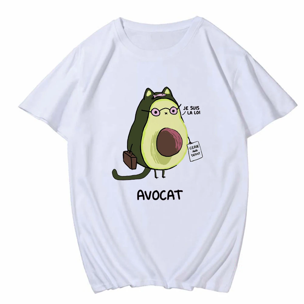 

Футболка женская с коротким рукавом и графическим принтом авокадо