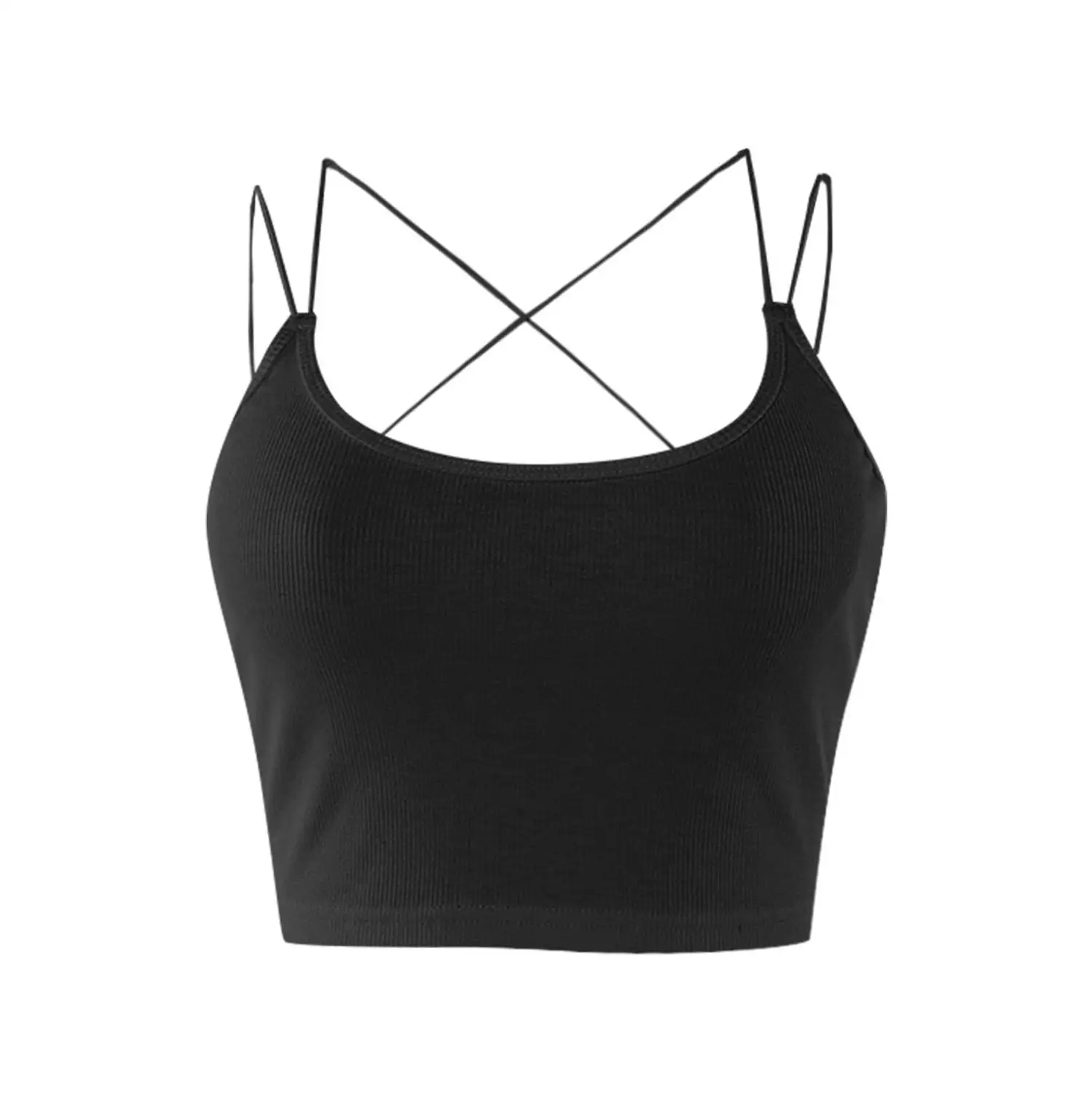 Женский Повседневный жилет летний облегающий Топ без рукавов с круглым вырезом