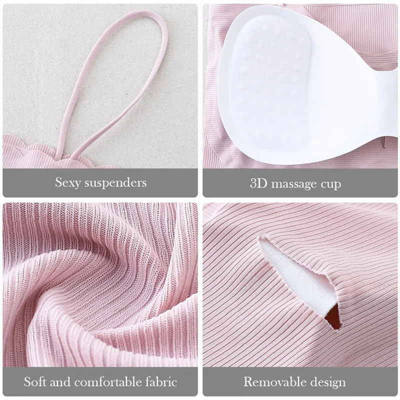 

Laamei Women Tube Top Strapless Bra Top Streetwear Female Crop Top Girls Underwear Seamless Bandeau Top Bralette Sexy Lingerie