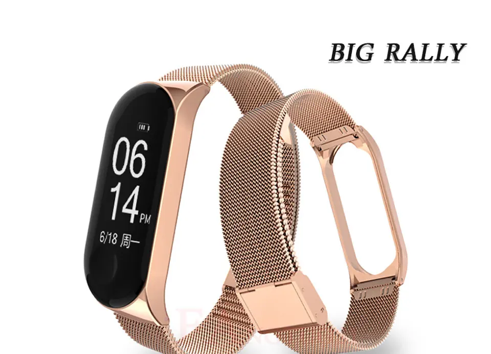 FANGTUOSI mi band 3 4 металлический ремешок для Xiaomi mi Band 3 4 смарт-браслет ремешок из нержавеющей стали mi Band 4 3 ремешок на запястье