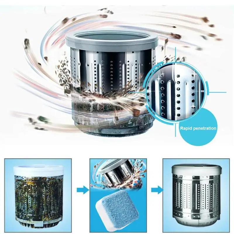 12 шт. таблетки для чистки стиральной машины|Шарики и диски стирки| |