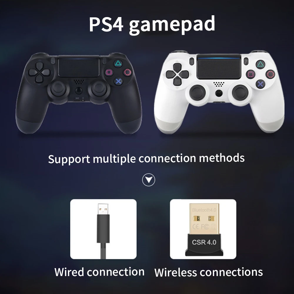 Bluetooth Беспроводной джойстик для PS4 контроллер подходит для Игровые приставки 4 консоль для Игровые приставки Dualshock 4 геймпад для PS3 консоли геймпад джойстик для gamepad геймпад для пк для PS4