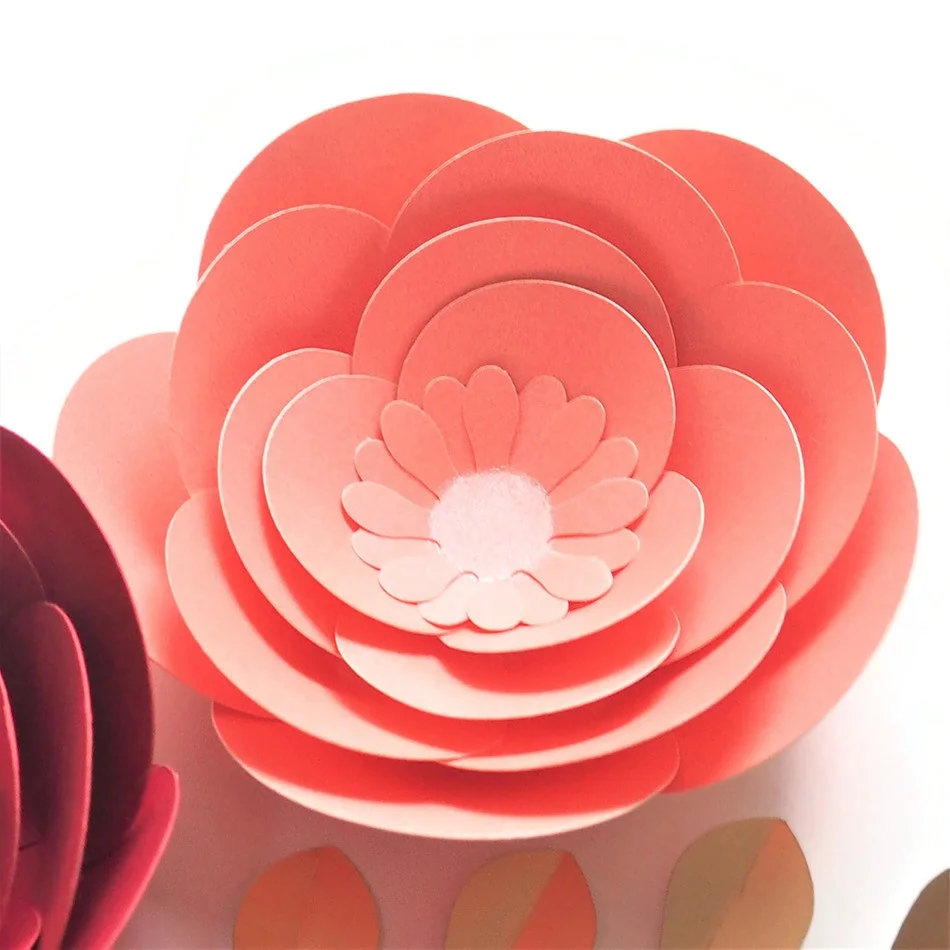 DIY Декор для стен бумага цветы листья набор дня рождения декорации ремесла цветок