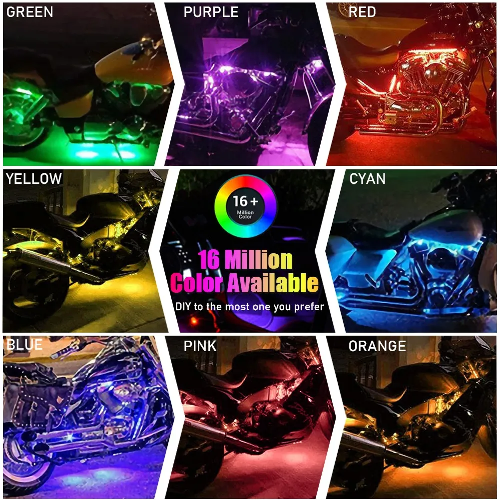 

1 Set Atmosphere Lights 12v Accessories Durable Mood Lighting RGB LED Lights