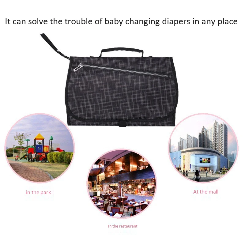 

Waterproof Multi Function Portable Diaper Changing Bag Pad Baby Mom Clean Hand Folding Mat Infant Care Products