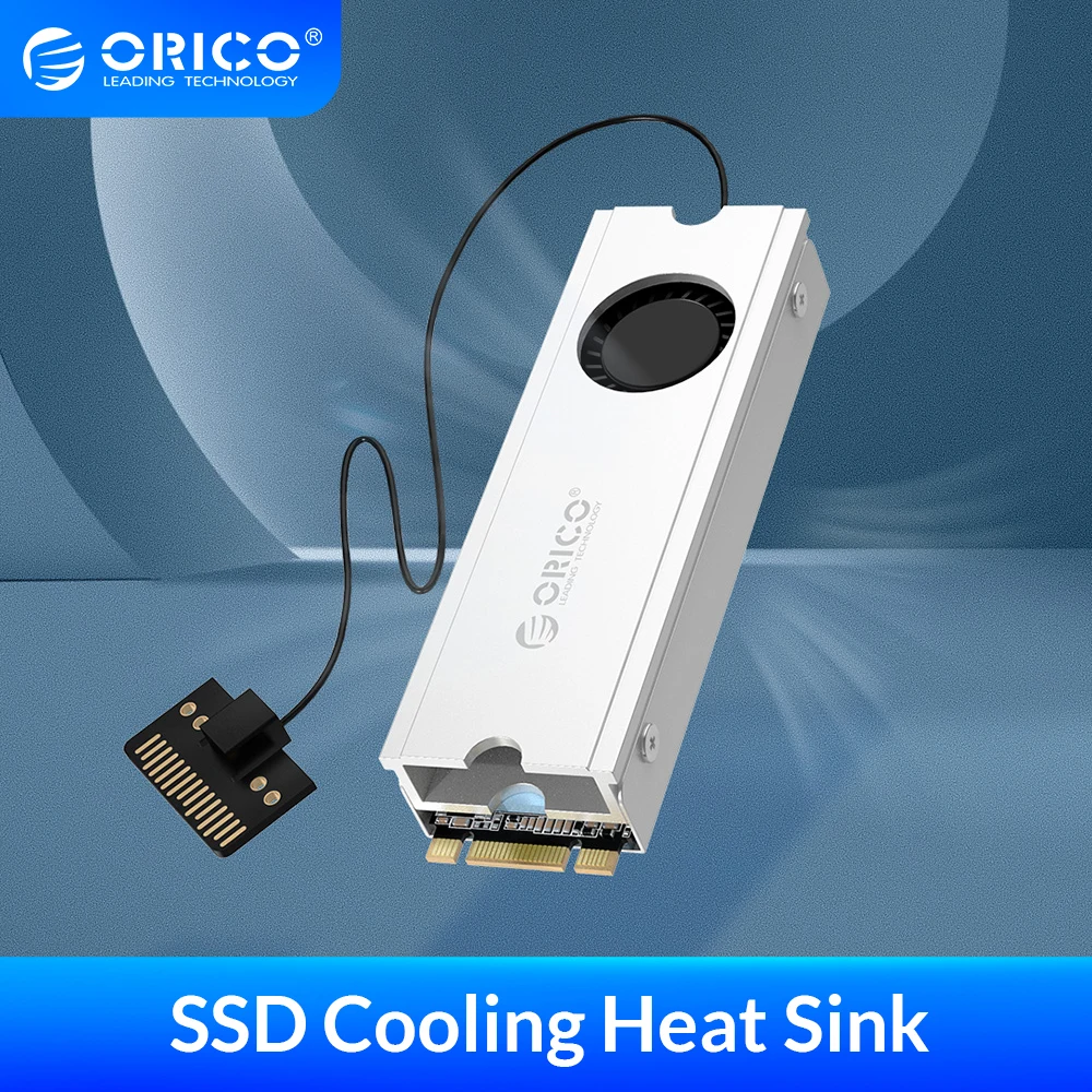 Теплоотвод ORICO с 50 см SATA 15Pin 5 В кабель питания для M.2 NGFF 2280 PCI E NVME SSD Охлаждающий
