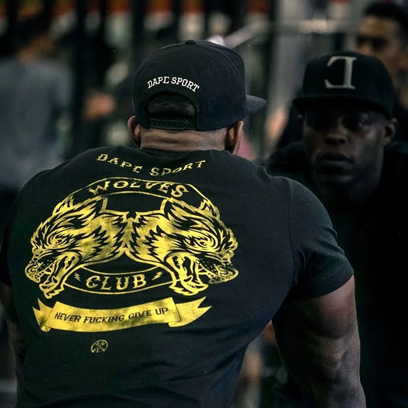 Летняя спортивная футболка мужская Dri-Fit фитнес колготки быстросохнущая с