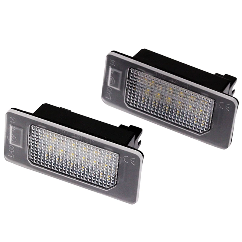 

HAUSNN 2PCS/set LED Car License Lamp for Skoda Rapid /Octavia III 5e5 External Canbus controller Car Signal Light