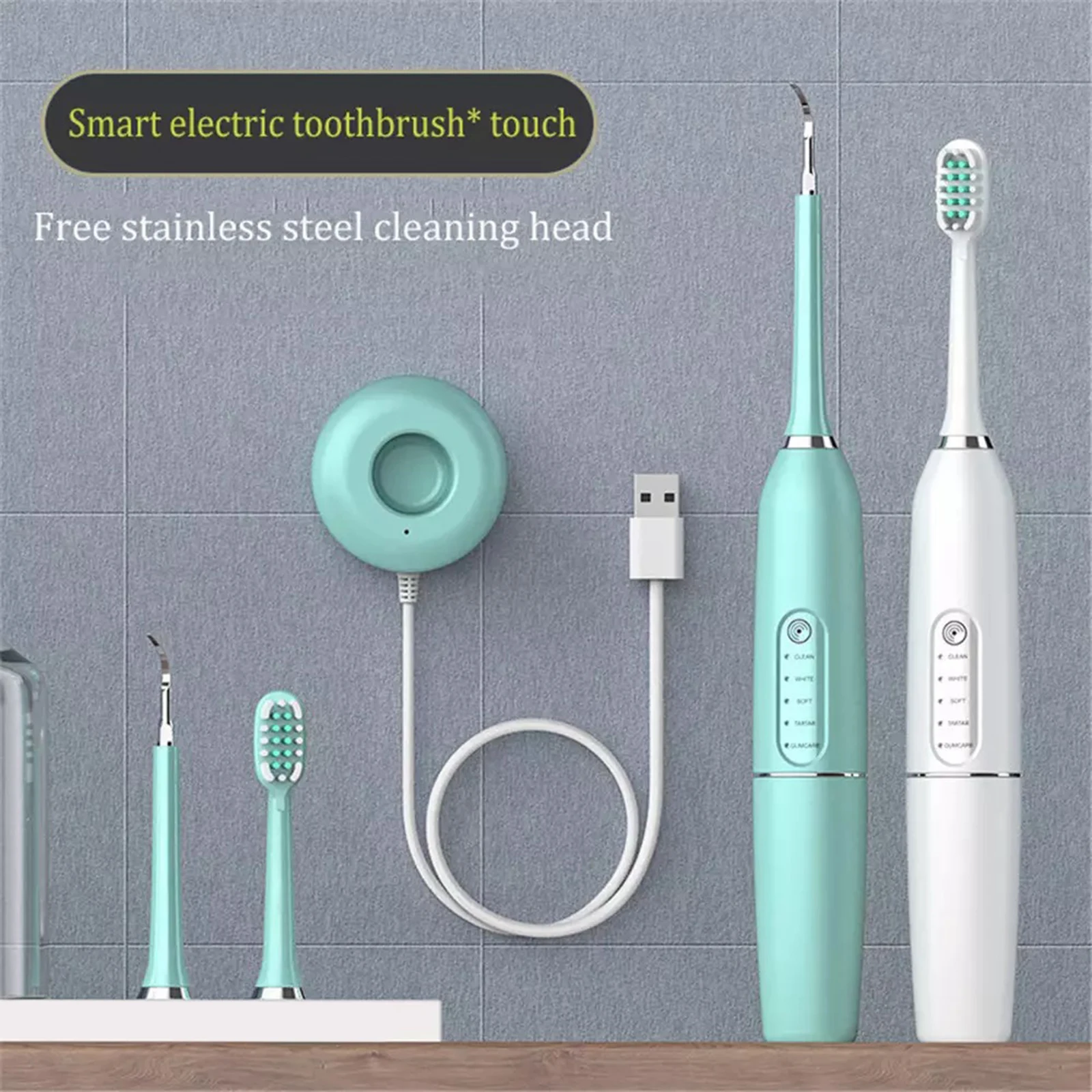 

Portable Rechargeable Ultrasonic Scaler Cleaner Teeth Scaling Tools