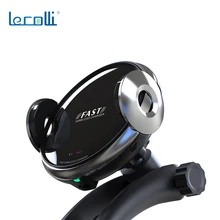 Navigation Universal Mobile Phone Holder Car Holder With Suction Port 15W Wireless Charging Free Retractable Infrared Sensor