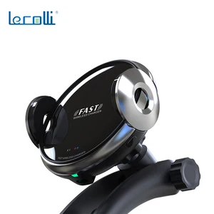 navigation universal mobile phone holder car holder with suction port 15w wireless charging free retractable infrared sensor free global shipping