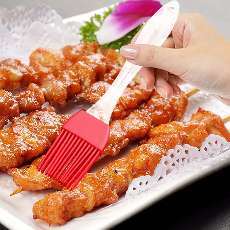 

10pcs Silicone Spatula Basting Brush For Cooking BBQ Heat Resistant Oil Brush Baking Tool Kitchen Supply