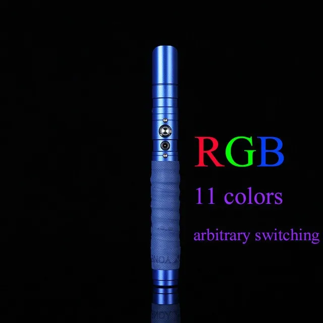 Blue RGB 11 color Светильник Jedi Sith, металлический меч, лазерный маскарадный светильник, сабельные игрушки, светящийся подарок для детей, светильник для улицы, креативные войны, игрушки, палка, меч - Цвет: Blue RGB 11 color