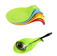 silicone insulation spoon rest heat resistant placemat drink glass coaster tray spoon pad eat mat pot holder kitchen accessories