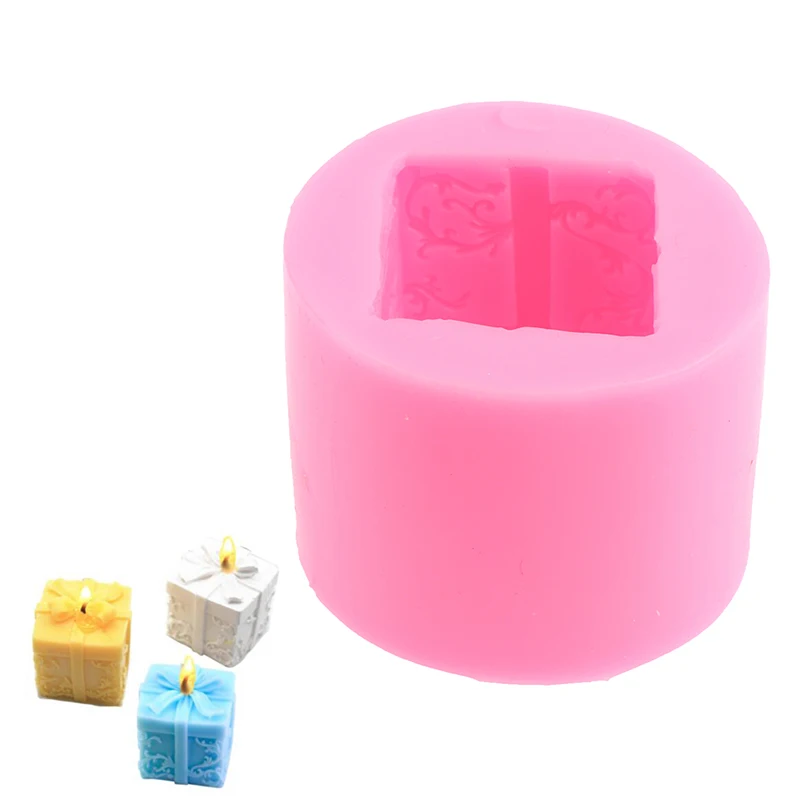 

1Pc Silicone Candle Mould DIY Christmas box Soap Aroma Mold 3D Craft Resin Molds