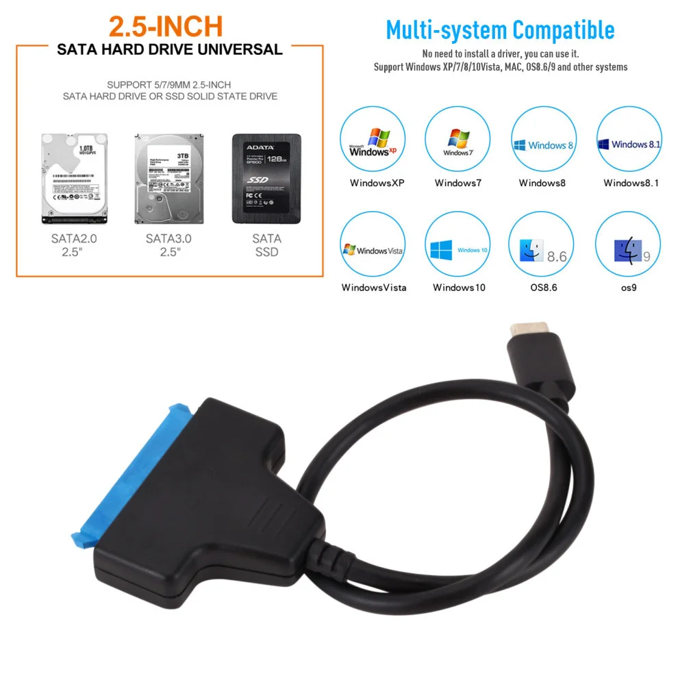 Новые высококачественные SATA USB 3 1 Easy Drive линия настольного жесткого диска Тетрадь