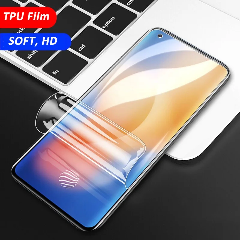 

For VIVO X30 X27 X50 Pro Plus 4G 5G X50Pro Plus Soft TPU Screen Protector Anti Scratch Clear Protective Full Cover Hydrogel Film