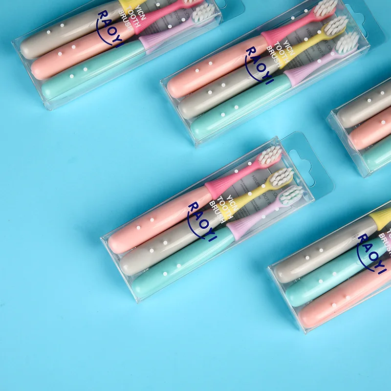 Детская Силиконовая зубная щетка с мягкой щетиной 3 шт./компл.|Зубные щетки| |