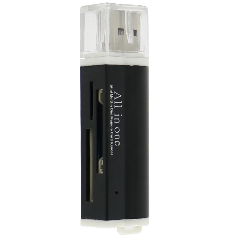 4 in 1 Fits for Mini SD/MS DUO Portable High Speed Memory Card Reader USB 2.0 Multi-Function Aluminum Alloy Shell | Компьютеры и офис
