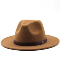 new classic british fedora hat men women imitation woolen winter felt hats fashion jazz hat chapeau wholesale