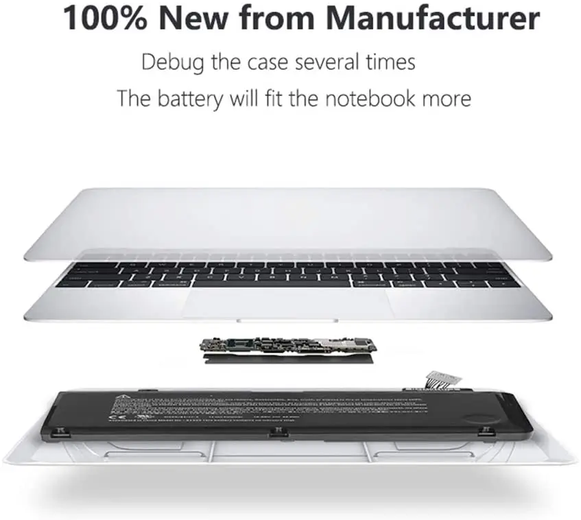 

Laptop Battery for MacBook Pro 13 Inch A1278 A1322 (10.95V 63.5Wh)